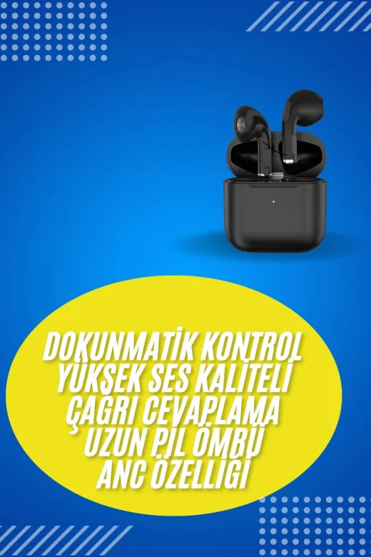 Hafk HFK-MMEYTDUCZZZPRO5SYAHHH2 Mey İthalat® En Çok Tercih Edilen Bluetooth Kulaklık Mikrofonlu Silikonsuz Dokunmatik Kontrol