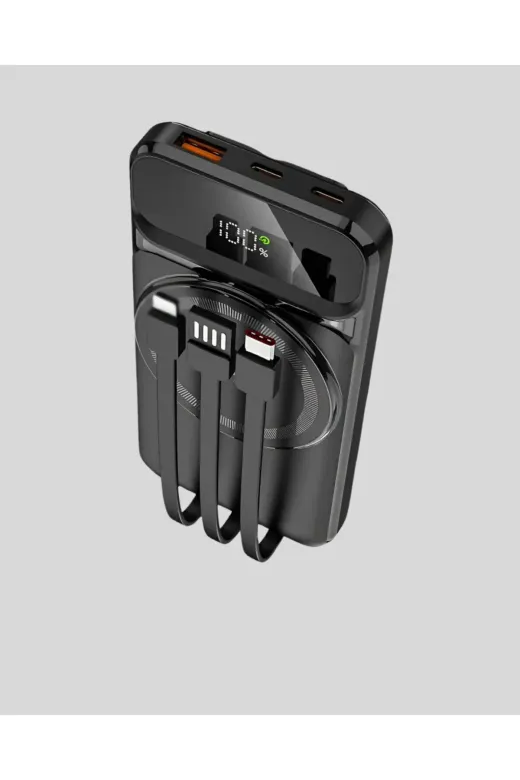 Hafk HFK-MMEYTDUCZZZPW10PLUS Mey İthalat® 10000 Mah Kablosuz Hızlı Şarj Destekli Powerbank – 15W, Pd20W, Type-C Girişli