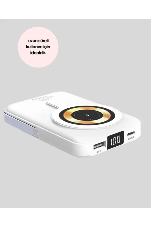 Hafk HFK-MMEYTDUCZZZPW122-4 Mey İthalat® Çoklu Kablo Çıkışlı Taşınabilir Powerbank Kompakt Tasarım