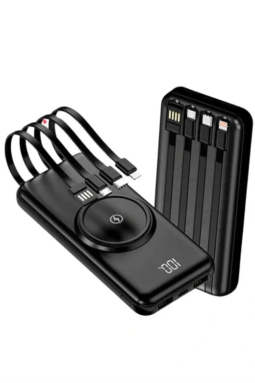 Hafk HFK-MMEYTDUUCZZZPWPG10POWERBANKKKKK3 Mey İthalat® Kablosuz Çoklu Şarj Girişli 10.000 Mah Kablolu Powerbank Taşınabilir