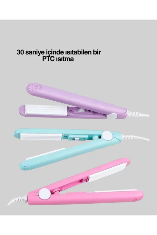 Hafk HFK-MMEYTDXUCZMNDZLETRC Mey İthalat® Seramik Kaplamalı, Saç Hasarını Azaltan Kısa Saçlara Uygun Bukle Maşası