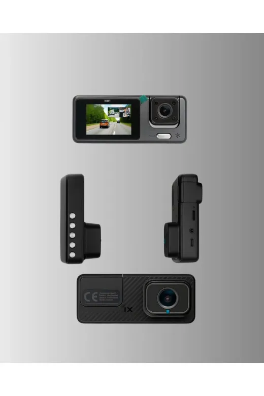 Hafk HFK-MMEYTDXUCZQ301KAMERA-4 Mey İthalat® Çok Açılı Araç İçi Dvr | Ön İç Arka Kamera, Döngü Video Kaydı