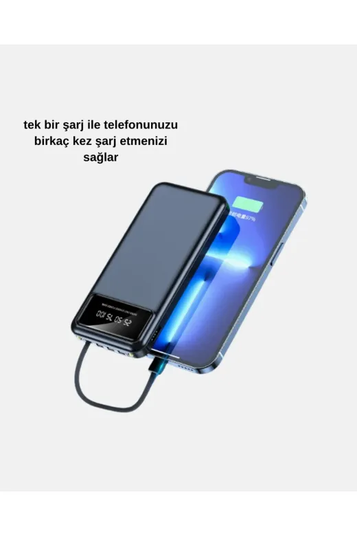 Hafk HFK-MMEYTDXUCZZZZZ20000MAHPOWERBANKKK-1 Mey İthalat® Powerbank 20000 Mah Led Fenerli Ve Çoklu Güvenlik Korumasına Sahip