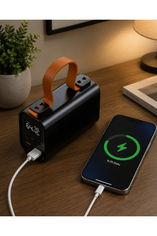 Hafk HFK-MMEYTDXXUCZZZ100WPOWERR Mey İthalat® 50000 Mah Powerbank Süper Hızlı Şarj Led Göstergeli Taşınabilir Şarj Cihazı