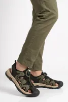 Haki Misina Bağcıklı Outdoor Erkek Sandalet