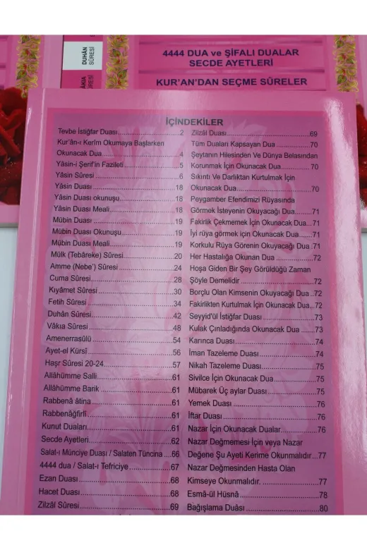Haktan Yayın Dağıtım h-37pembe-10ad Ekonomik Hediyelik 10 Adet Yasin-I Şerif Pembe Renk 80 Shf. Orta Boy(17X24Cm) Qr Kod/meal/arapça