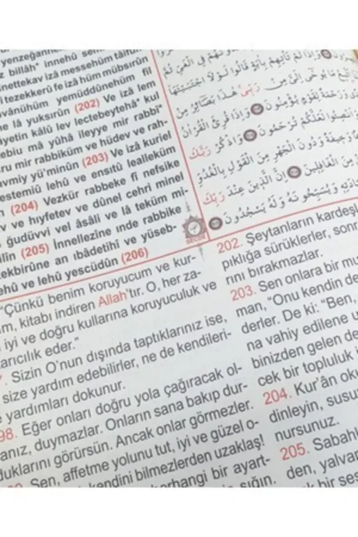 Haktan Yayın Dağıtım haktan üçlü Kuranı Kerim Mealli Türkçe Okunuşlu Latince Okunuşlu Arapça Cami Boy 25-34 Cm