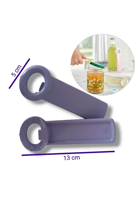 happier HprRenkliAcacak3 3 Adt Renkli Kavanoz Konserve Açacağı Şişe Açacağı