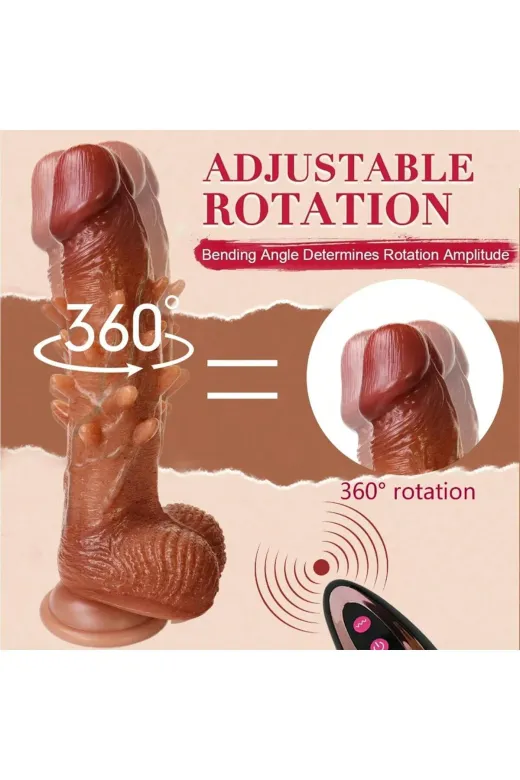 Hareketli Tırtıklı Realistik Dildo 22 Cm