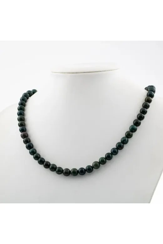 Haremi PRA-8912388-0260 Kan Taşı 8 Mm Dizi Doğal Taş Kolye