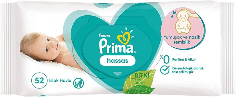 Hassas Islak Havlu Mendil 52 Yaprak Tekli Pk