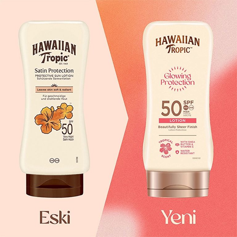 Hawaiian Tropic 10208174 Glowing Protection Lotion Spf50 Güneş Koruyucu Vücut Losyonu 180 Ml