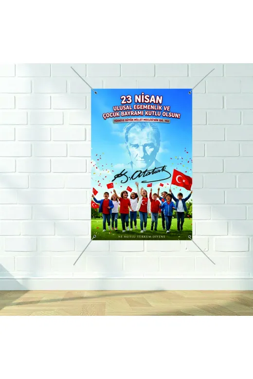 HD Ajans ÇCK1000 23 Nisan Ulusal Egemenlik Ve Çocuk Bayramı Vinil Afiş