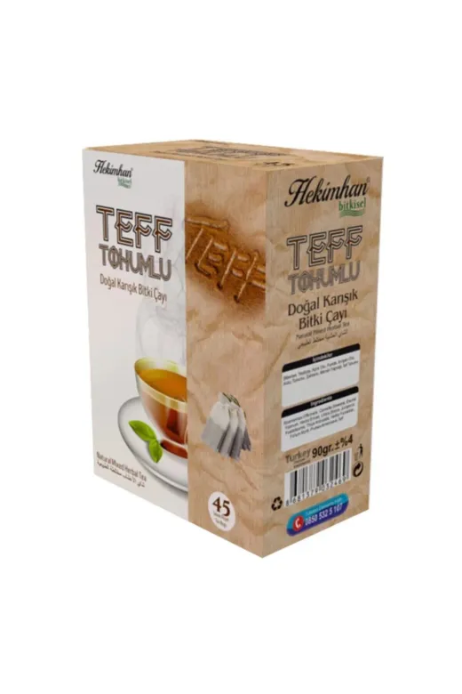 Hekimhan 0090030017 Teff Tohumlu Doğal Karışık Bitki Çayı 90 Gr