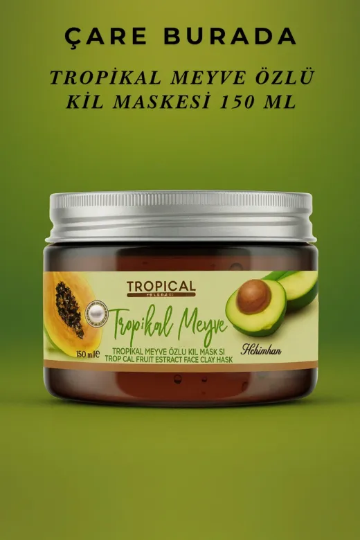 Hekimhan Hekimhn285 Tropikal Meyve Özlü Complex Yüz Için Kil Maske, Nemlendirici, Peeling , Anti Aging 150 Ml