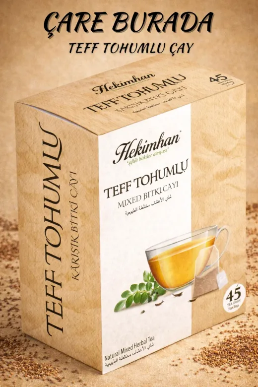Hekimhan httfç45-2 Teff Tohumlu Çay 45'li Süzen Poşet 2 Adet