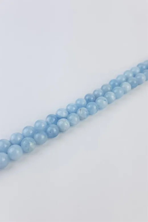 Helsinki Accessories HLSK-DGTD173 Akuamarin Doğal Taş 8 Mm 1 Dizi Helsinki