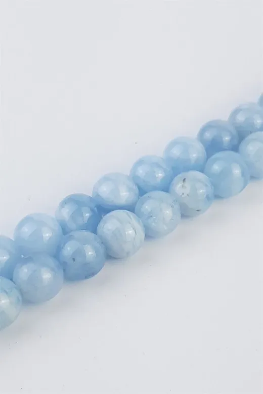 Helsinki Accessories HLSK-DGTD173 Akuamarin Doğal Taş 8 Mm 1 Dizi Helsinki