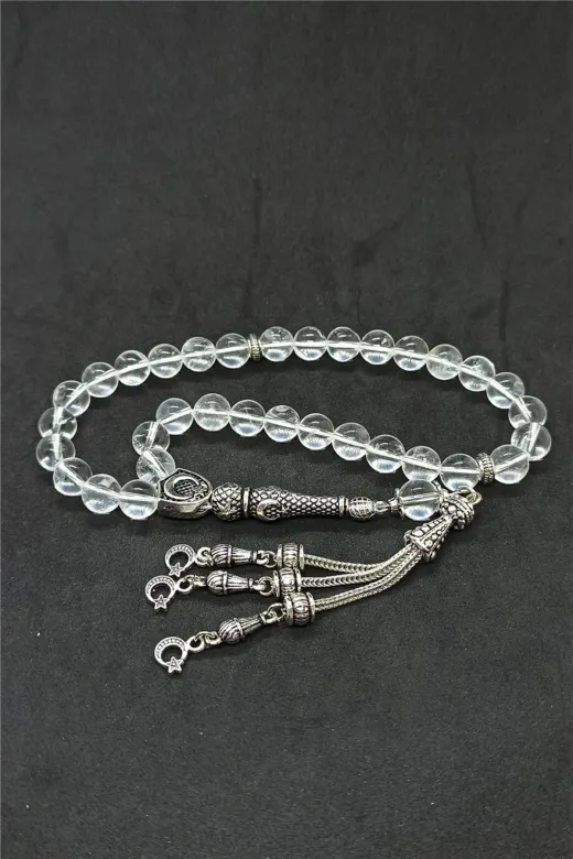 Helsinki Accessories HLSK-KDTS005 Kristal Kuvars Doğal Taş Tesbih Helsinki