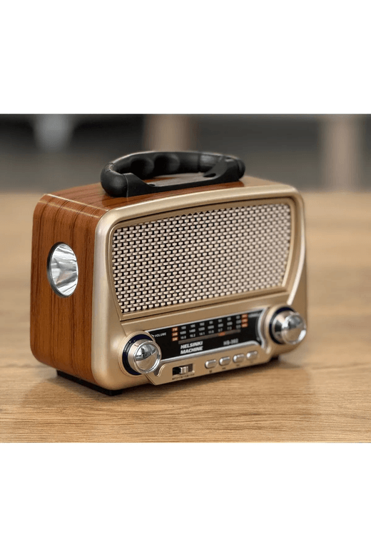 Helsinki Machine Hs-302 Güneş Enerji̇li̇+Fenerli̇+Usb+Bluetooth Özellikli 3 Band Nostalji