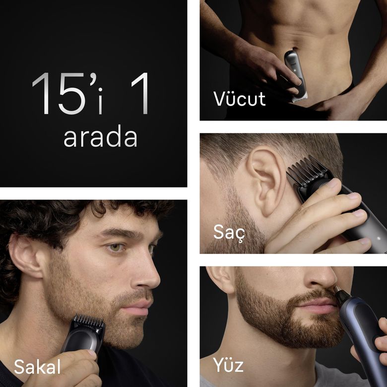 Hepsi Bir Arada Series 7 15'i 1 Arada Tıraş Kiti Problade Autosense