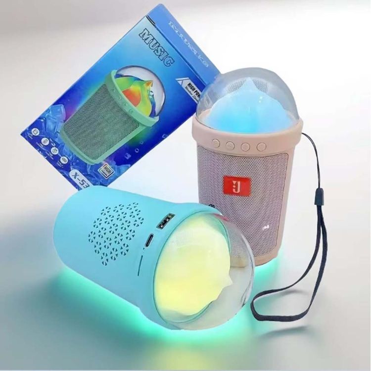 Hıgh Power X-533 Dondurma Kabı Tasarımı, Rgb Led Aydınlatmalı Bluetooth Hoparlör İçin Taşınabilir