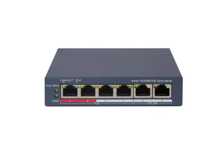 Hikvision DS-3E1106P-EI/M 6 Port PoE Switch 45W