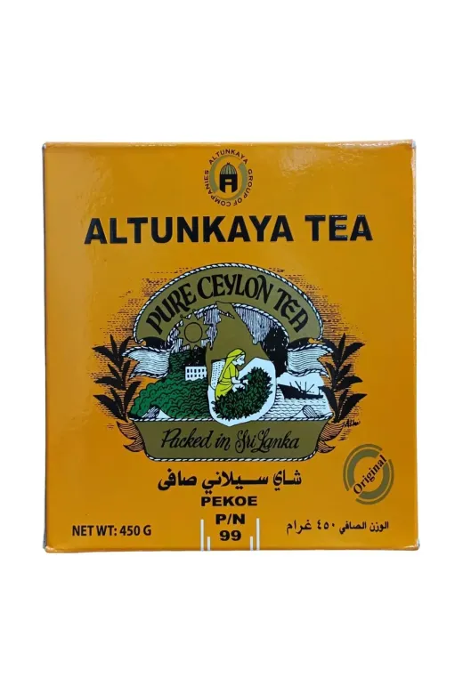 HİLALPAK 043 Altunkaya Tea 450 Gr Pekoe P/n 99 (% 100 Orijinal Pure Ceylon Tea) Ithal Dökme Seylan Çay