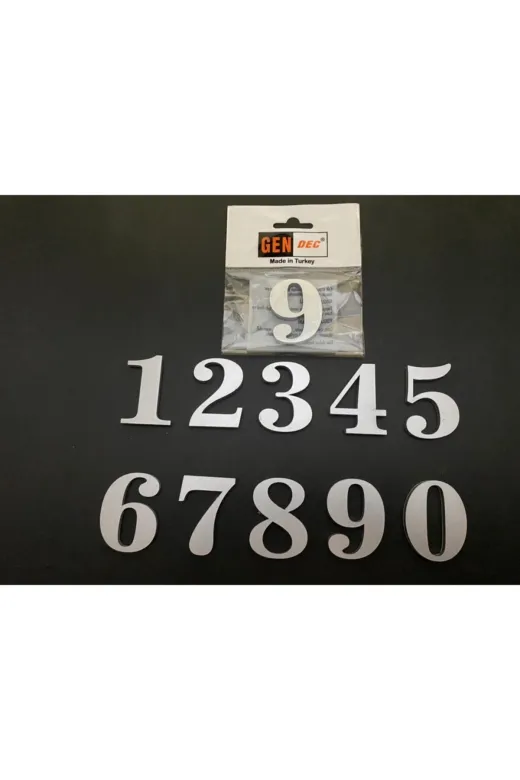Hırdavat GEN105-1 5 Cm No:1 Kendinden Yapışkanlı Kapı Numarası