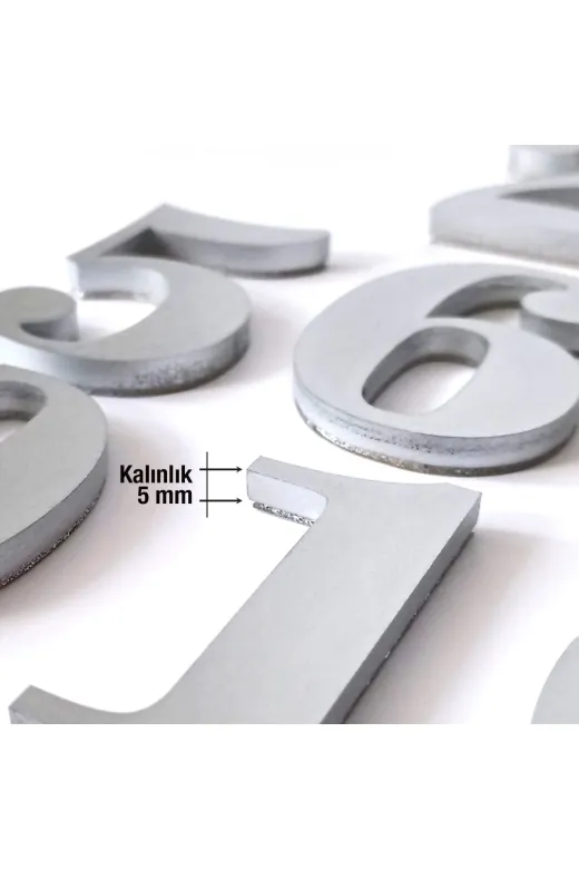 Hırdavat GEN113-1 No 1 Kendinden Yapışkanlı Kapı Numarası 13 Cm