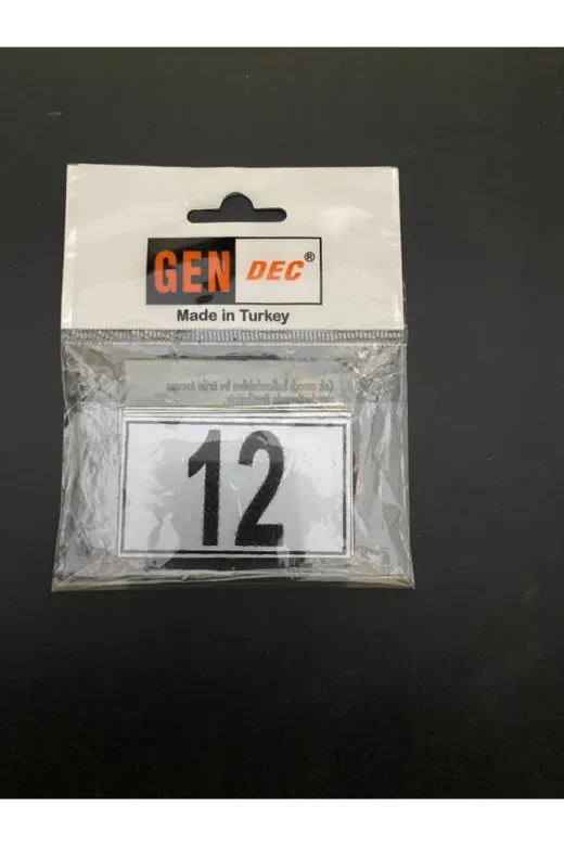 Hırdavat GEN312-12 Kapı Dolap Raf Posta Kutusu Numarası 4X6 Cm