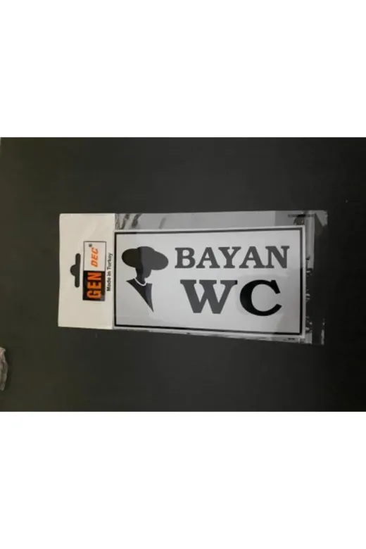 Hırdavat GEN607 Wc Tuvalet Bayan 8X15 Cm Yönlendirme