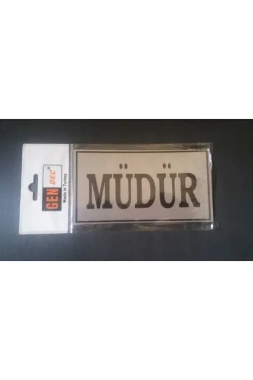 Hırdavat GEN634 Müdür Levhası 8X15 Cm