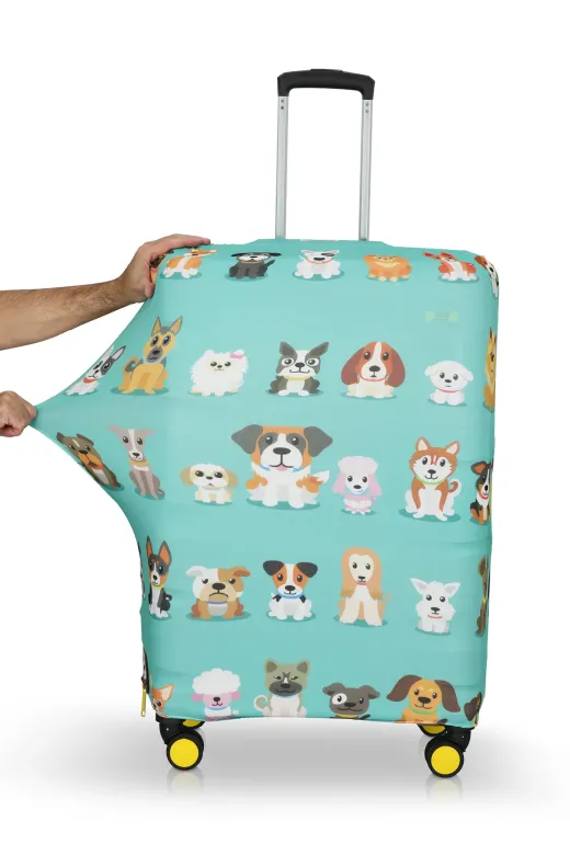 hızlıvaliz KILIFKÖPEKLER My Saraciye Valiz Kılıfı Bavul Koruyucu  (Kücük Köpekler)