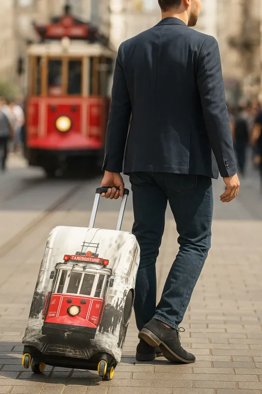 hızlıvaliz KILIFTRANWAY My Saraciye Valiz Kılıfı Bavul Koruyucu (Tranway)