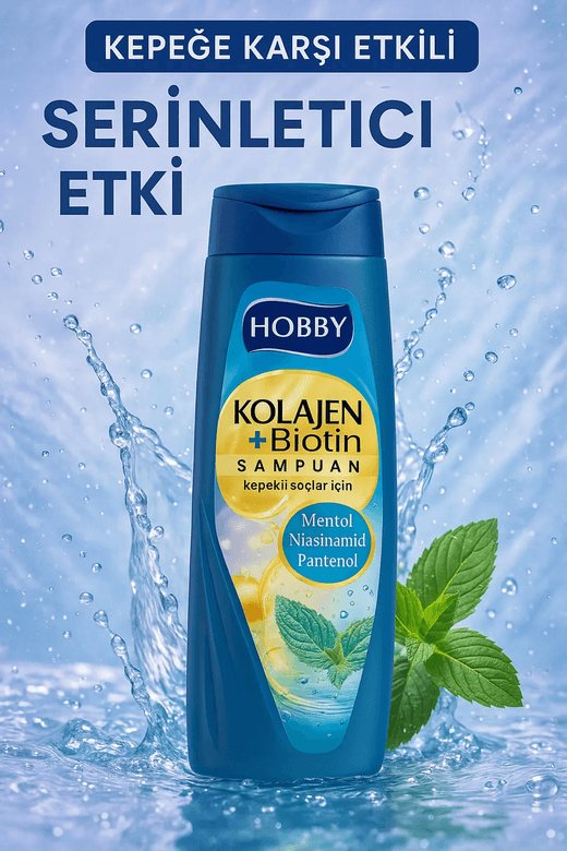 HOBBY FT059500 Kolajen + Biotin Şampuan Kepekli Saçlar İçin 480Ml