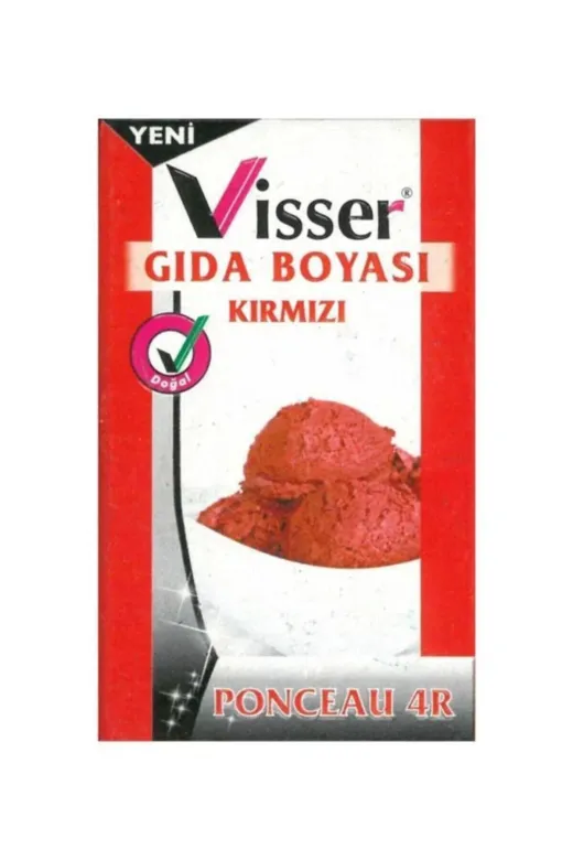 hobi24 259845 Visser Toz Gıda Boyası 9 Gram - Kırmızı