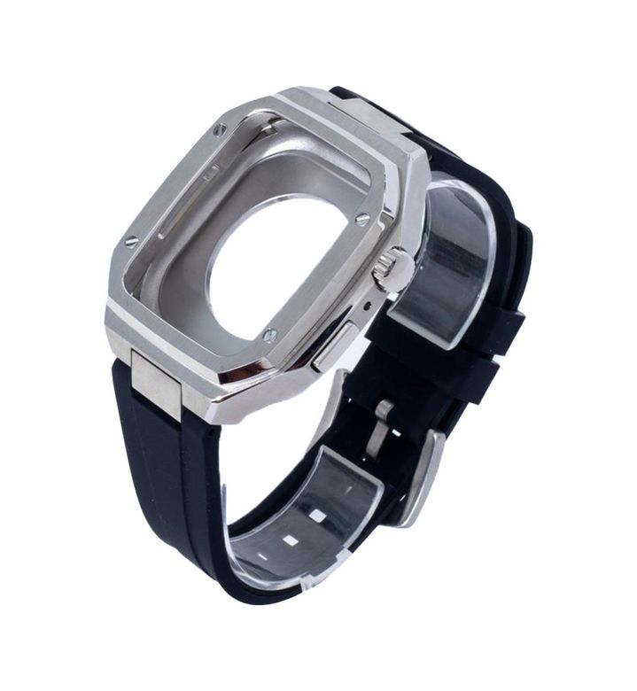 Hobibahçem 126712229 Watch 44Mm Kr402 Metal Kasa Silikon Kordon - Gümüş Diğer