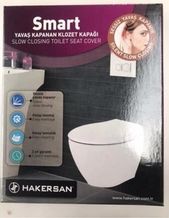 Hobibahçem MEY0145790133-BLMY Mey İthalat Klozet Kapağı Hakersan Smart Yavaş Kapanan Yuvarlaktip Çok Renkli