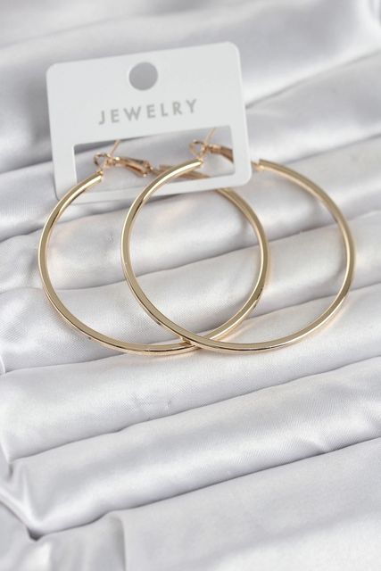 Hobibahçem MEYEB69ef2652911bcd31a2042774-BLMY Mey İthalat Gold Renk Pirinç Köşeli Kenar Halka 54 Mm Kadın Küpe Çok Renkli
