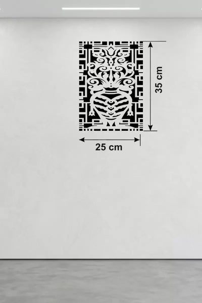 Hobibahçem MEYKTTB2235230160-BLMY Mey İthalat Otantik Lale Motifli Ahşap Duvar Tablosu - 25X35 Cm Lazer Kesim Dekoratif Pano Çok Renkli