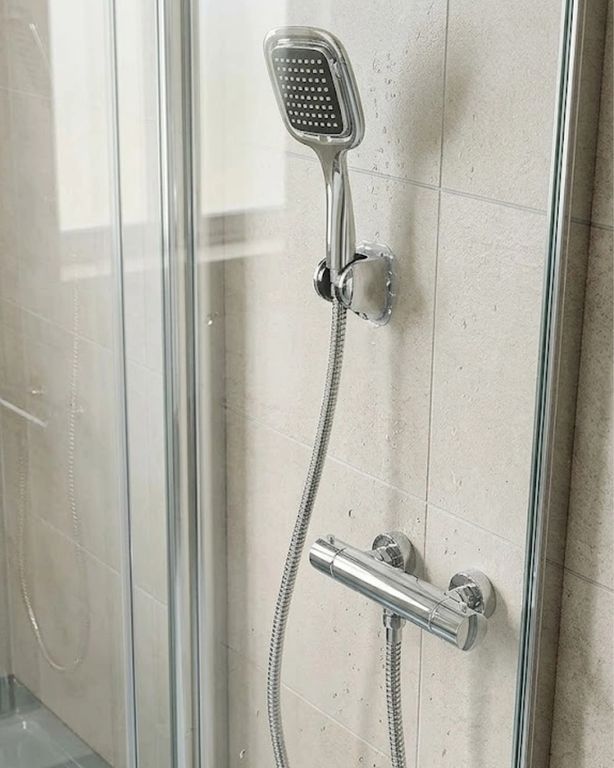 Hobibahçem MEYTDUCZZZDUŞSETİSİYAH-2-BLMY Mey İthalat Siyah Duş Başlığı Seti Spiral Hortumlu El Duşu Ve Duvar Askısı Banyo Seti Acı - Portakal