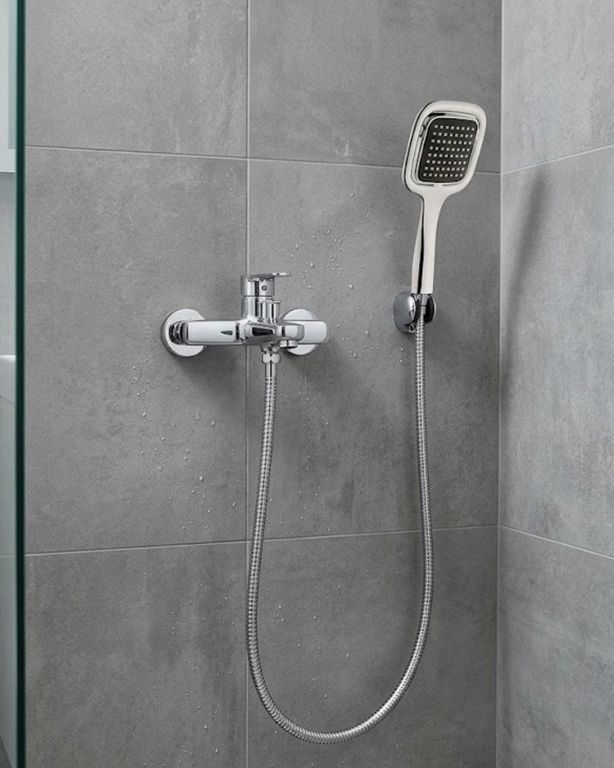 Hobibahçem MEYTDUCZZZDUŞSETİSİYAH-4-BLMY Mey İthalat Siyah Duş Seti El Duşu Başlığı Spiral Hortum Dayanıklı Banyo Duş Aksesuarı Acı - Portakal
