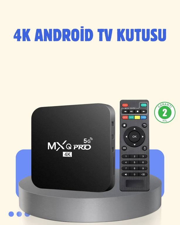 Hobibahçem MEYTDUCZZZTVBOX-BLMY Mey İthalat 4K Android Tv Box 2Gb Ram 16Gb Rom, Hızlı Wi-Fi Bağlantılı Akıllı Medya Kutusu Diğer