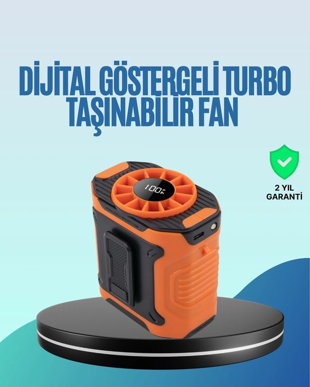Hobibahçem MEYTDXUCZM336FAN-4-BLMY Mey İthalat Taşınabilir Çok Fonksiyonlu Soğutma Fanı
