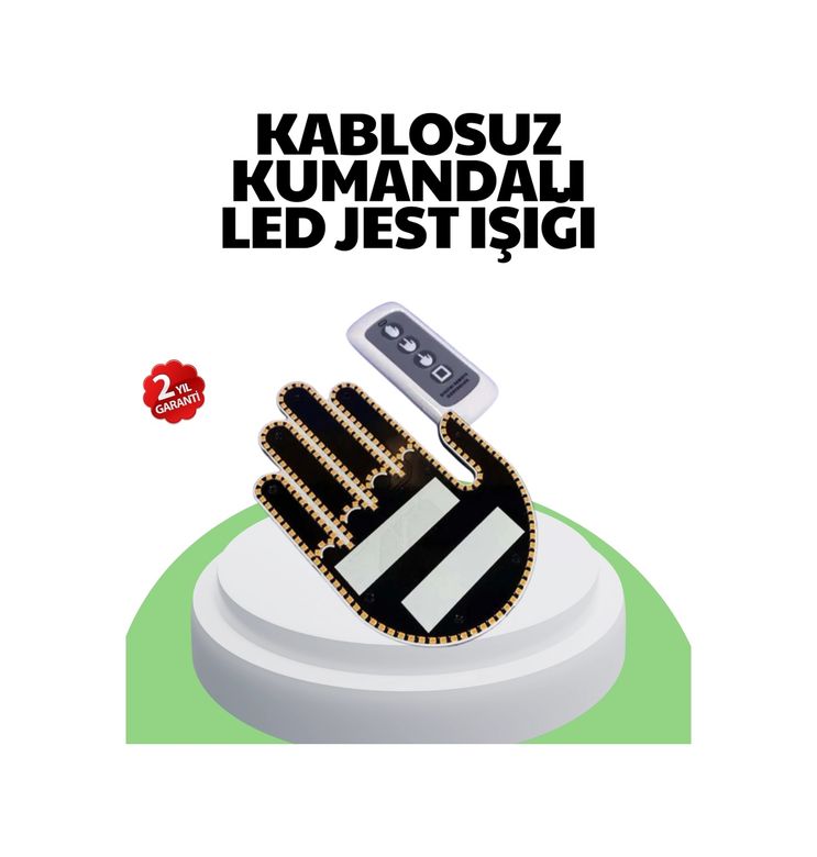 Hobibahçem MEYTDXUCZUZAKTANKUMANDALIELLLLL-2-BLMY Mey İthalat 203 Led Li Yüksek Görünürlüklü Jest Işığı Çok Renkli