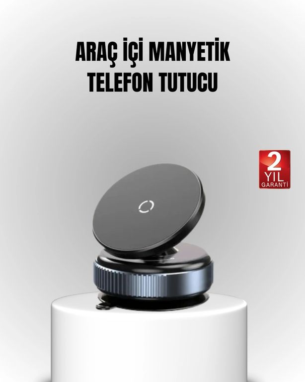 Hobibahçem MEYTDXUCZZZK009TELEFONTUTUCU-2-BLMY Mey İthalat Vakum Adsorpsiyonlu Manyetik Telefon Tutucu Güçlü N52 360 Evrensel Uyumluluk