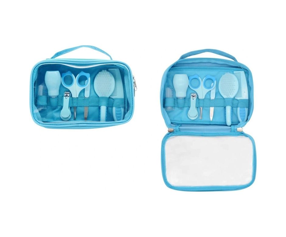 Hobibahçem MEYXT356016-00040_R035-BLMY Mey İthalat Bebek Bakım Seti 7'li 615 Mavi Acı - Portakal