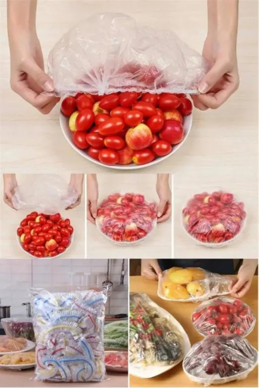 Home TYBWKAW92HTFN1GL32 100Lü Gıda Koruma Ve Saklama Bonesi Tencere Tabak Kase Bone 35 Cm