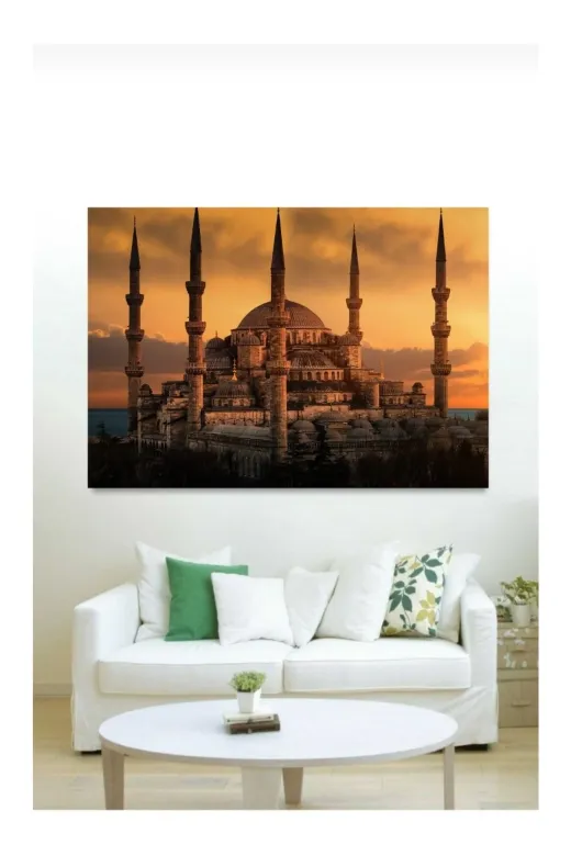 HOMEARTHS CAMİTABLO0001 Istanbul Sultanahmet Cami Dekoratif Duvar Tablosu